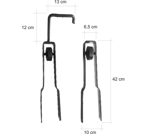 Artefato - Corrediça para Portão de tronco ou brete 